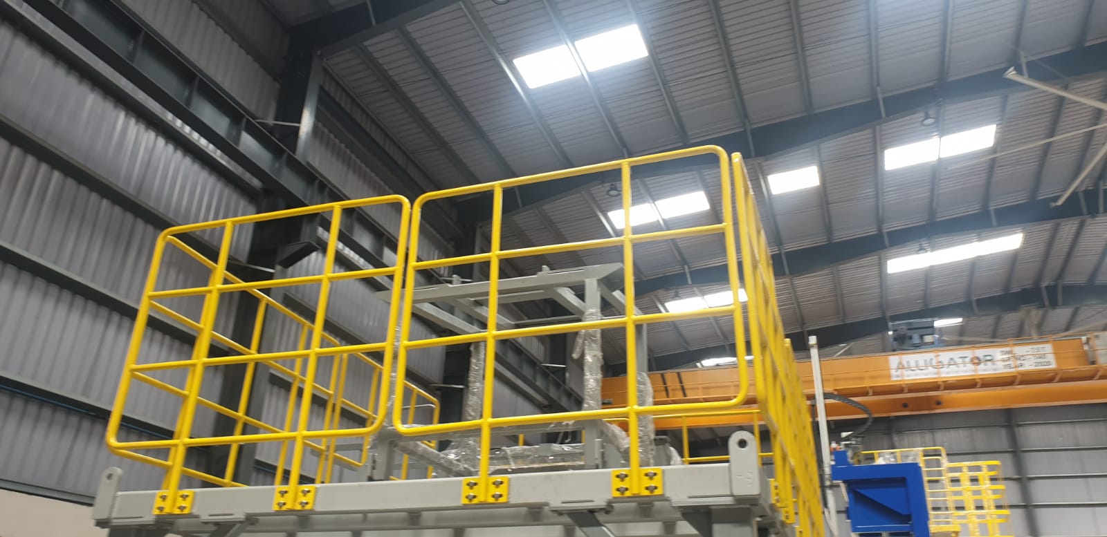Industrial railing fabricated by Shree Ganesh Engineering
