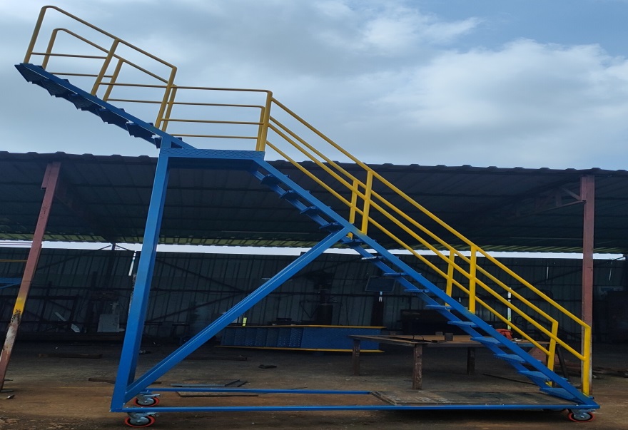 Industrial ladder fabricated by Shree Ganesh Engineering