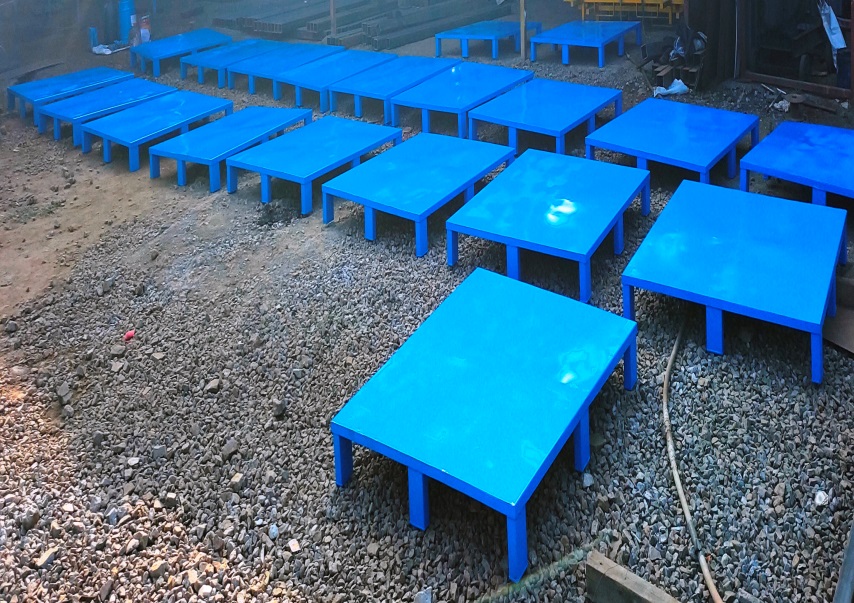 Powder coated metal components finished by Shree Ganesh Engineering