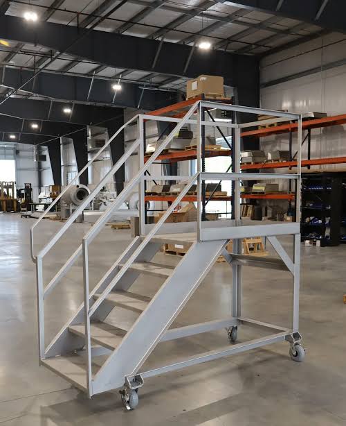 Stainless steel ladder fabricated by Shree Ganesh Engineering